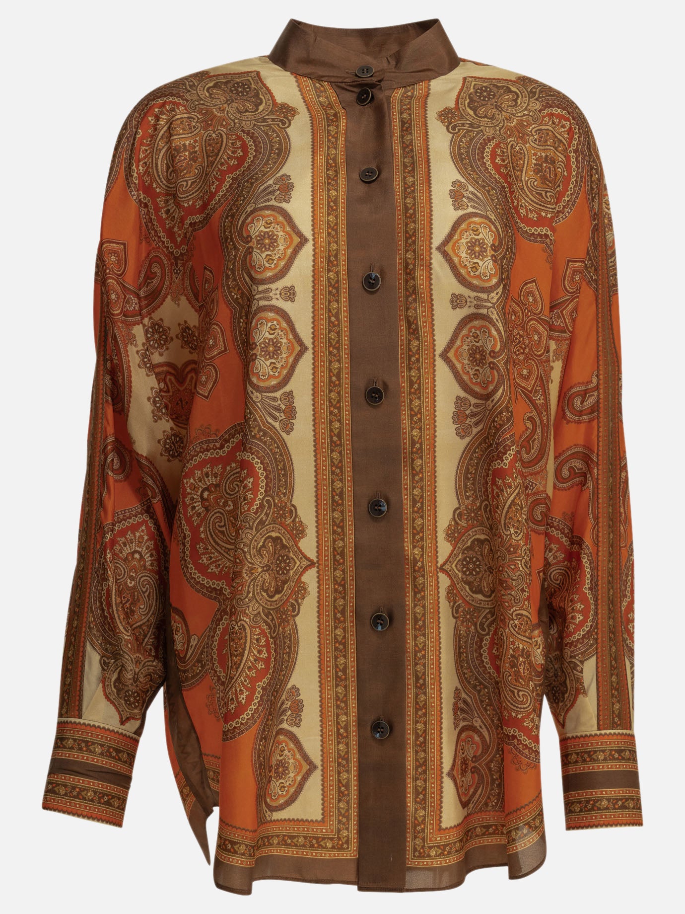 Casual shirts Paisley  Orange - Zimmermann Women | PDP | VIETTI Online Store | thumbnail