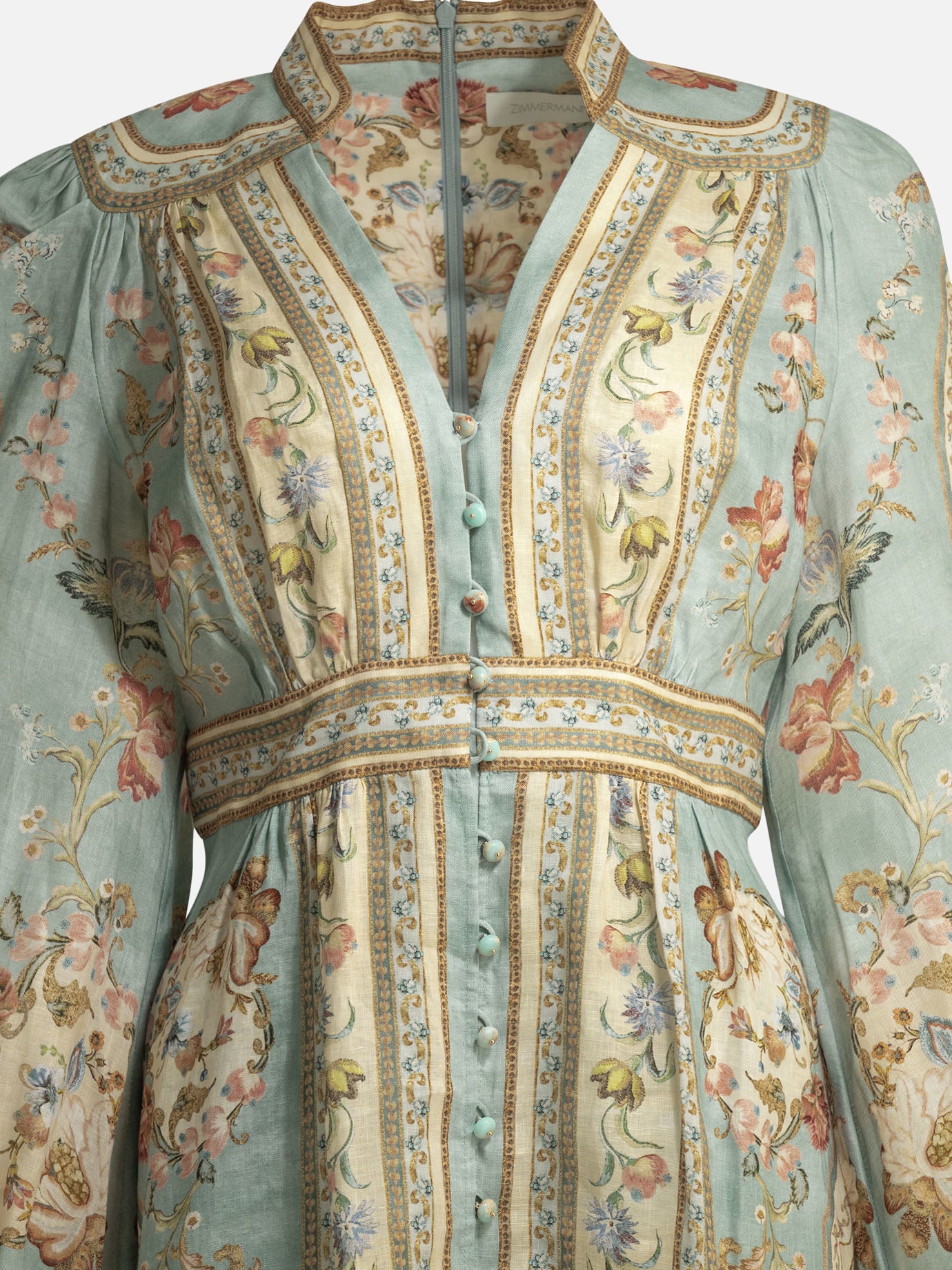 Midi dresses Floral  Light blue - Zimmermann Women | PDP | VIETTI Online Store | thumbnail_3