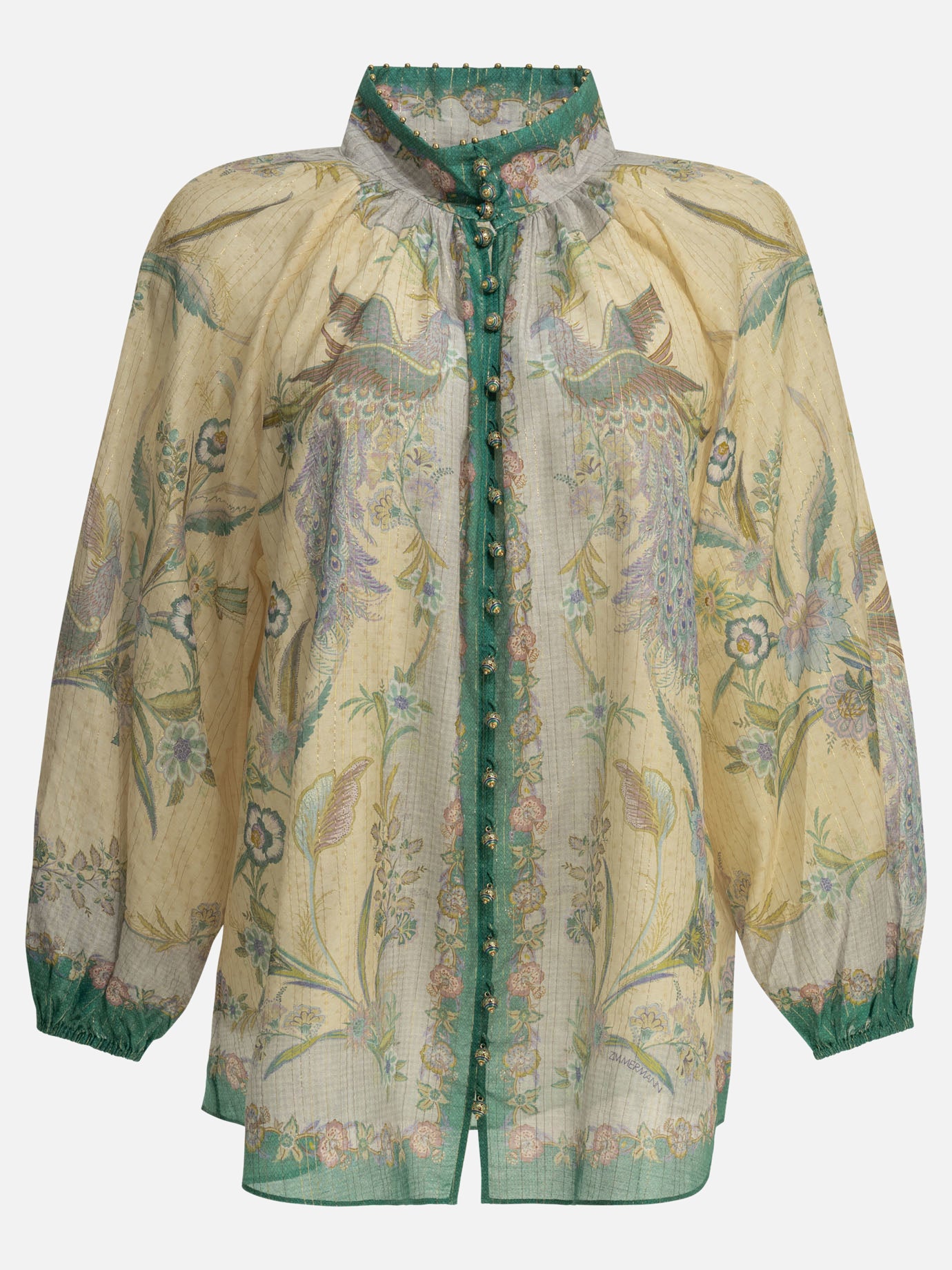 Casual shirts Floral  Light blue - Zimmermann Women | PDP | VIETTI Online Store | thumbnail