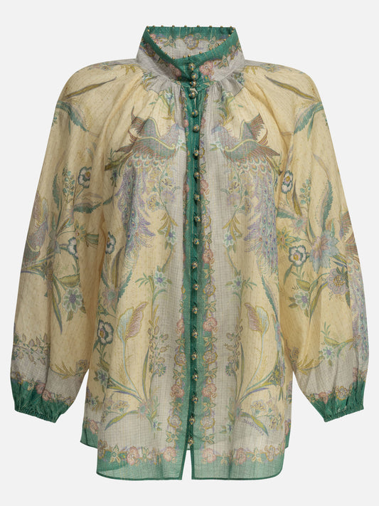 Casual shirts Floral  Light blue - Zimmermann Women | PLP | VIETTI Online Store 
