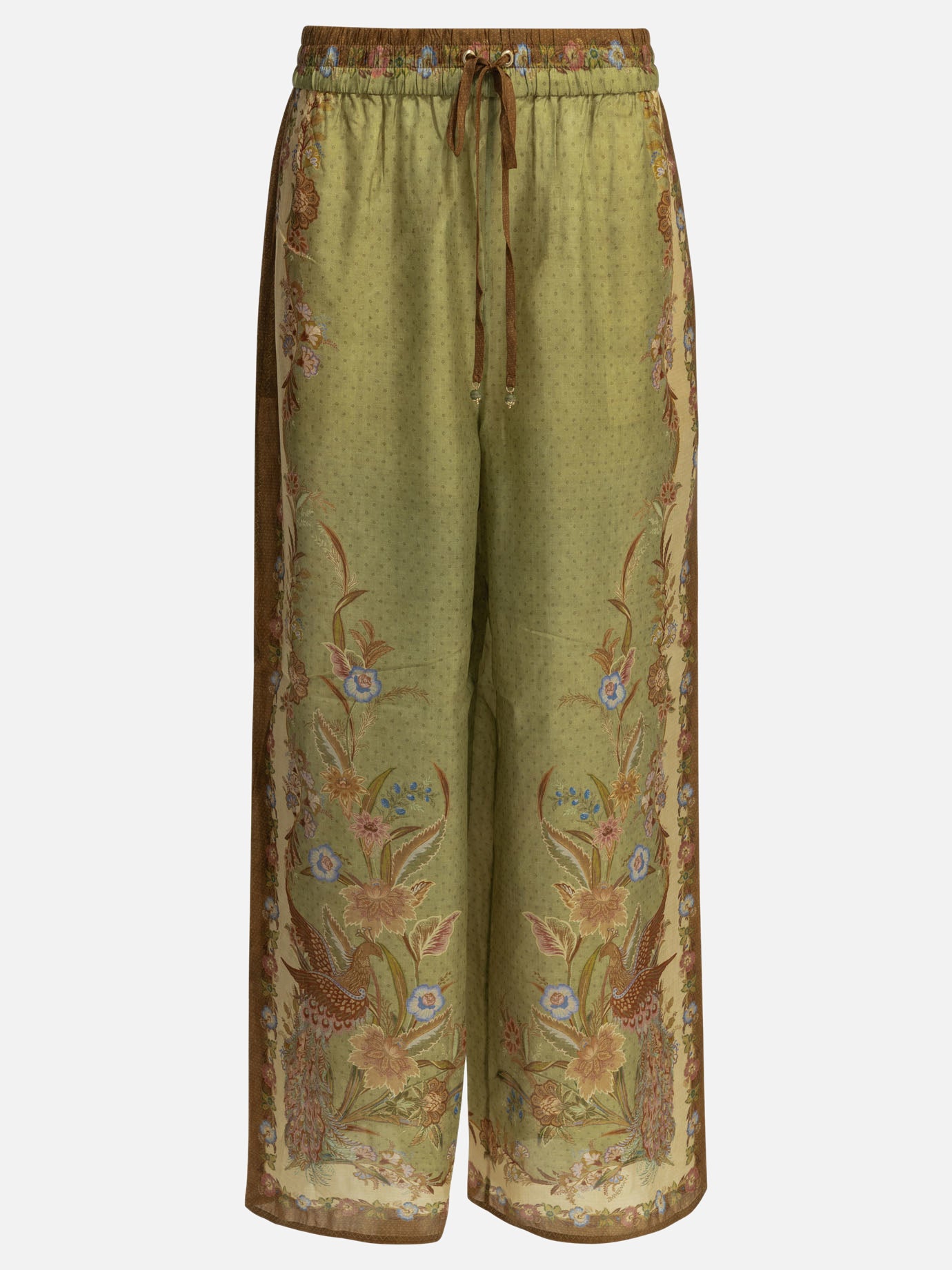 Leisure trousers Floral  Green - Zimmermann Women | PDP | VIETTI Online Store | Zoom-Modal
