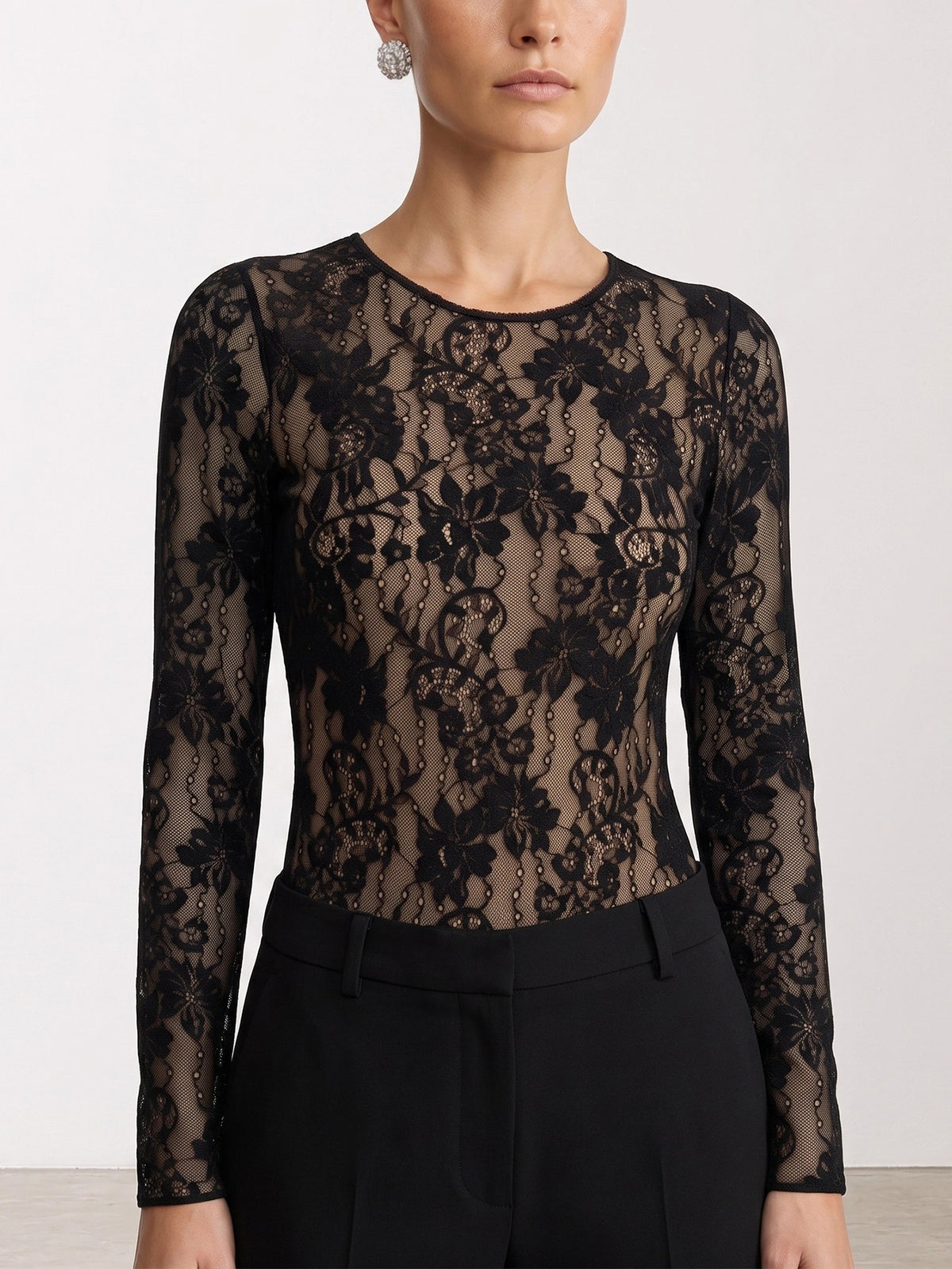 Zimmermann Lace bodysuit Black - VIETTI