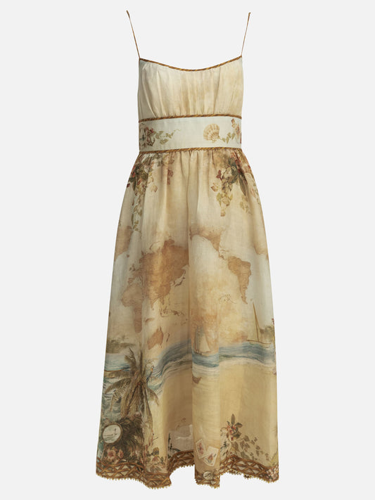 Midi dresses Graphics  Beige - Zimmermann Women | PDP | VIETTI Online Store 

