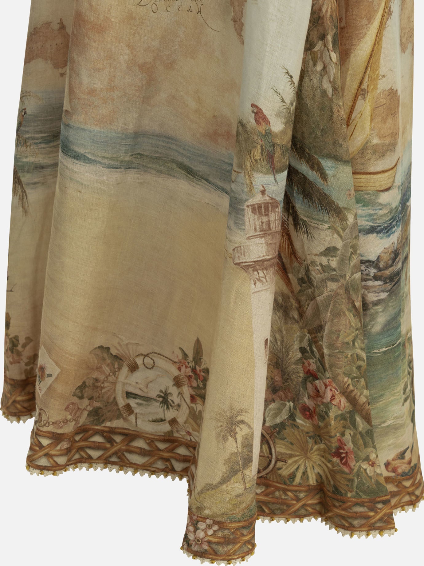 Midi dresses Graphics  Beige - Zimmermann Women | PDP | VIETTI Online Store | thumbnail_4