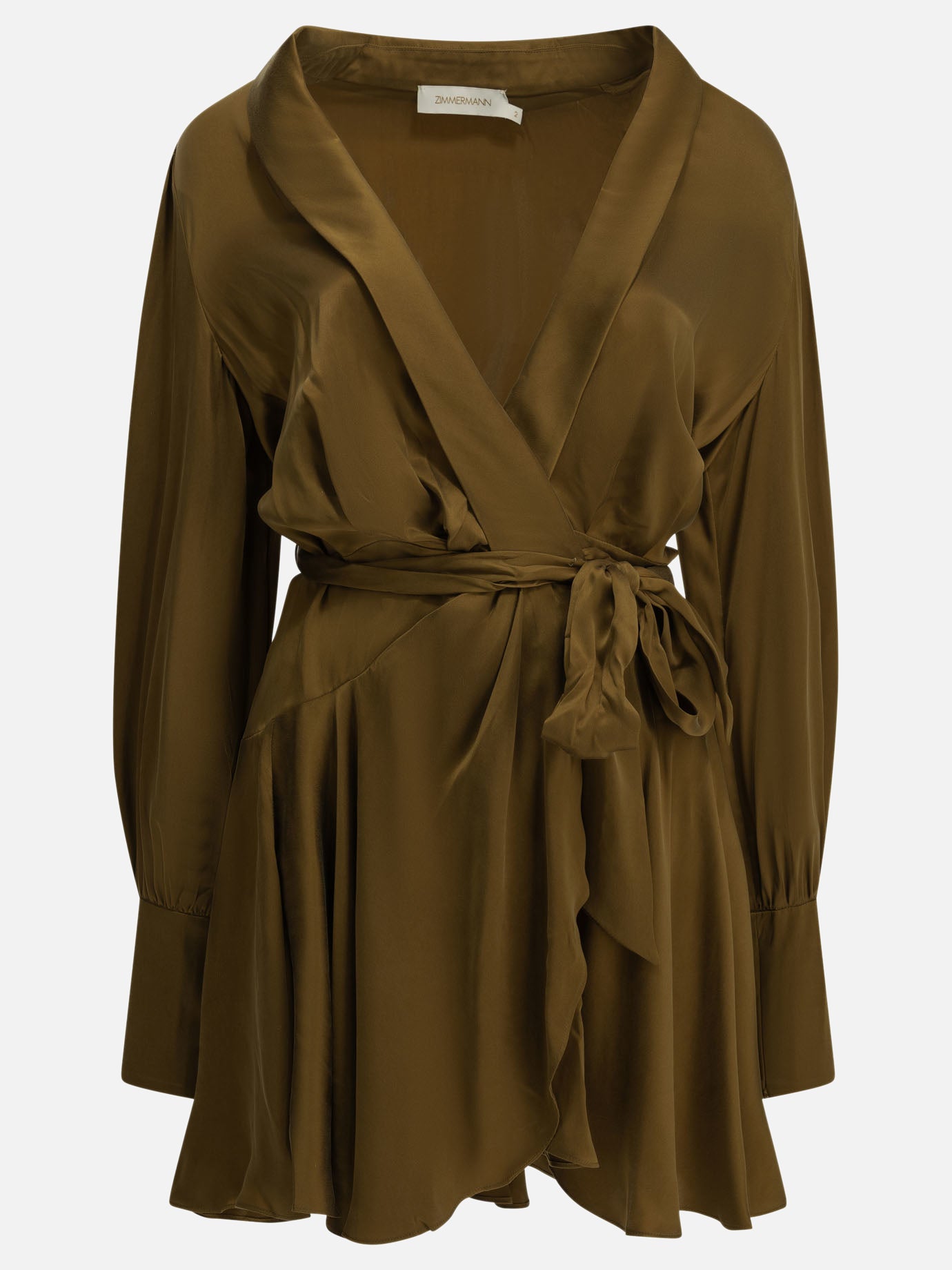 Mini dresses Solid colour  Brown - Zimmermann Women | PDP | VIETTI Online Store | Zoom-Modal

