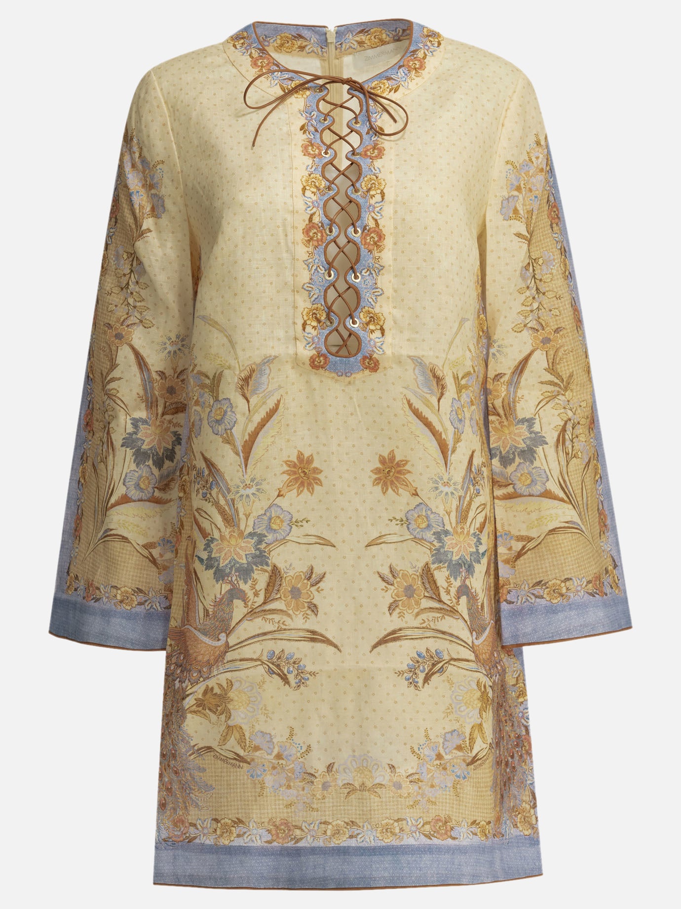 Mini dresses Floral  Beige - Zimmermann Women | PDP | VIETTI Online Store | Zoom-Modal
