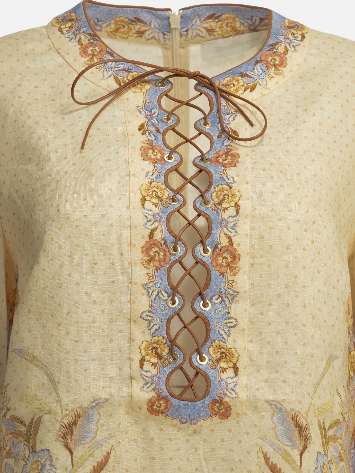 Mini dresses Floral  Beige - Zimmermann Women | PDP | VIETTI Online Store | Zoom-Modal_3
