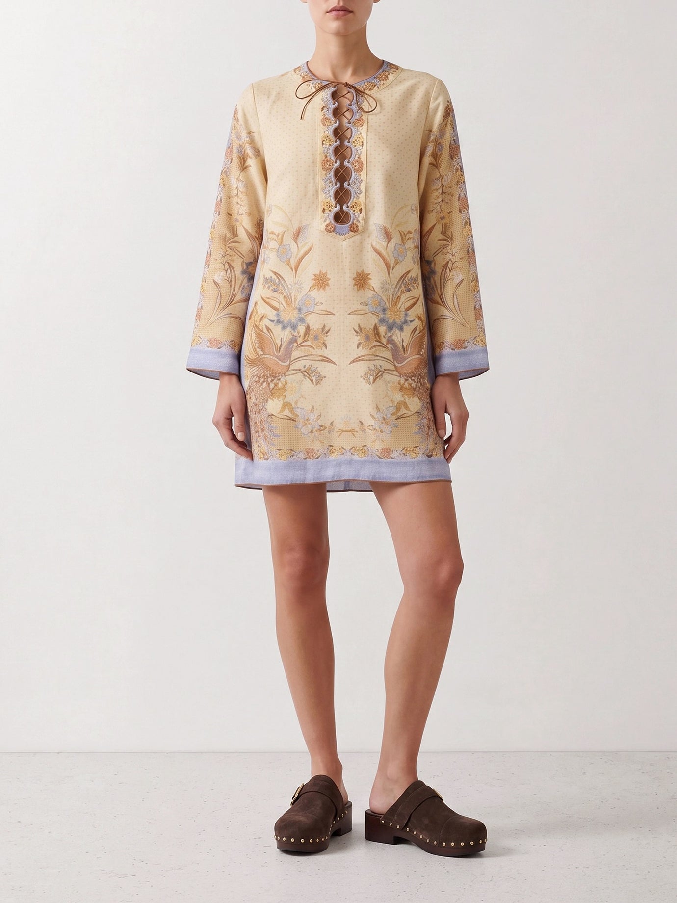Mini dresses Floral  Beige - Zimmermann Women | PDP | VIETTI Online Store | Zoom-Modal_2
