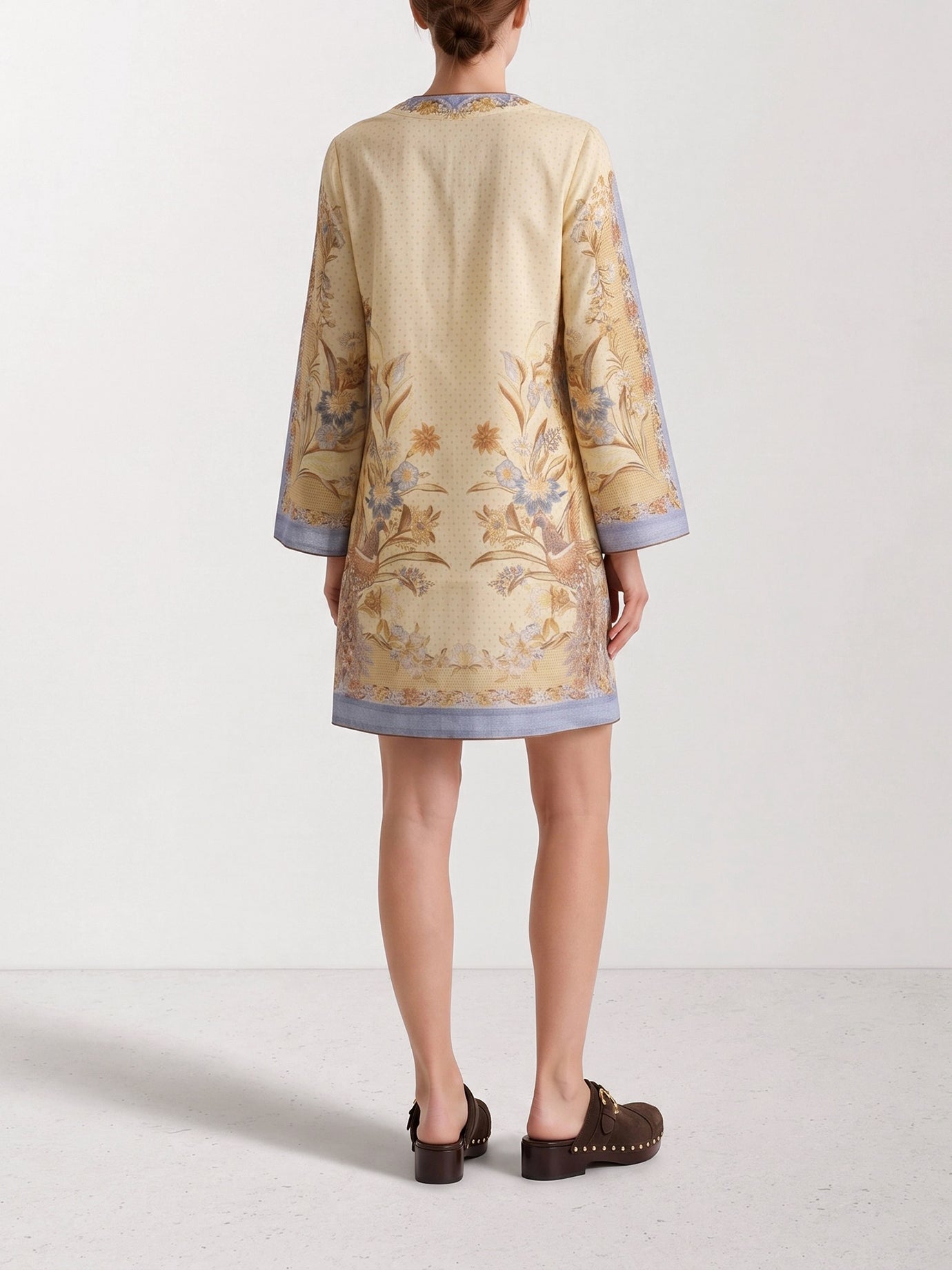 Mini dresses Floral  Beige - Zimmermann Women | PDP | VIETTI Online Store | thumbnail_3