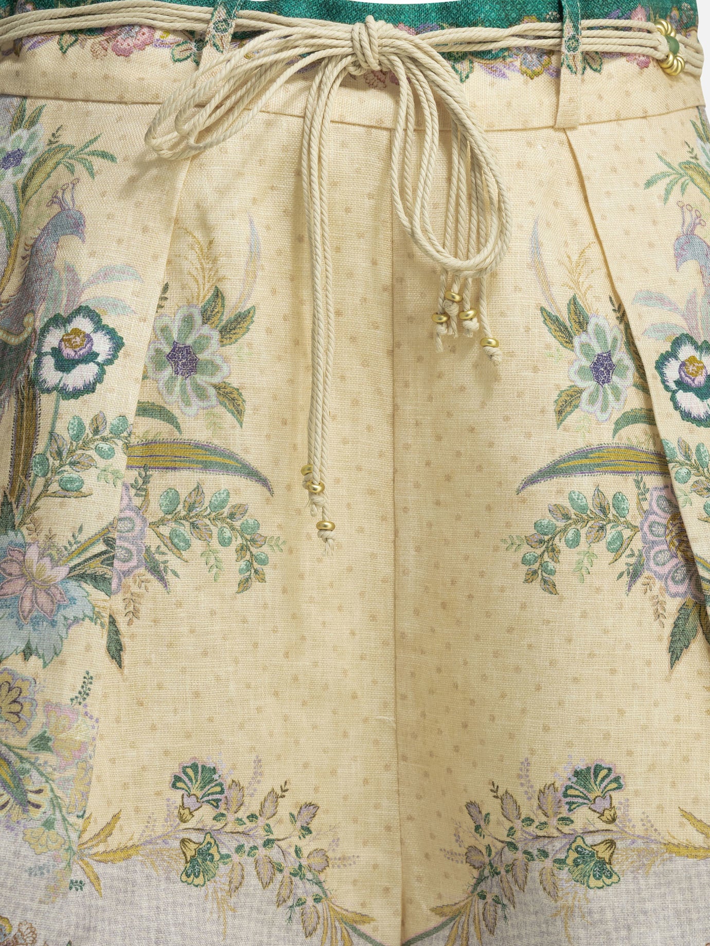 Drawstring shorts Floral  Light blue - Zimmermann Women | PDP | VIETTI Online Store | thumbnail_3