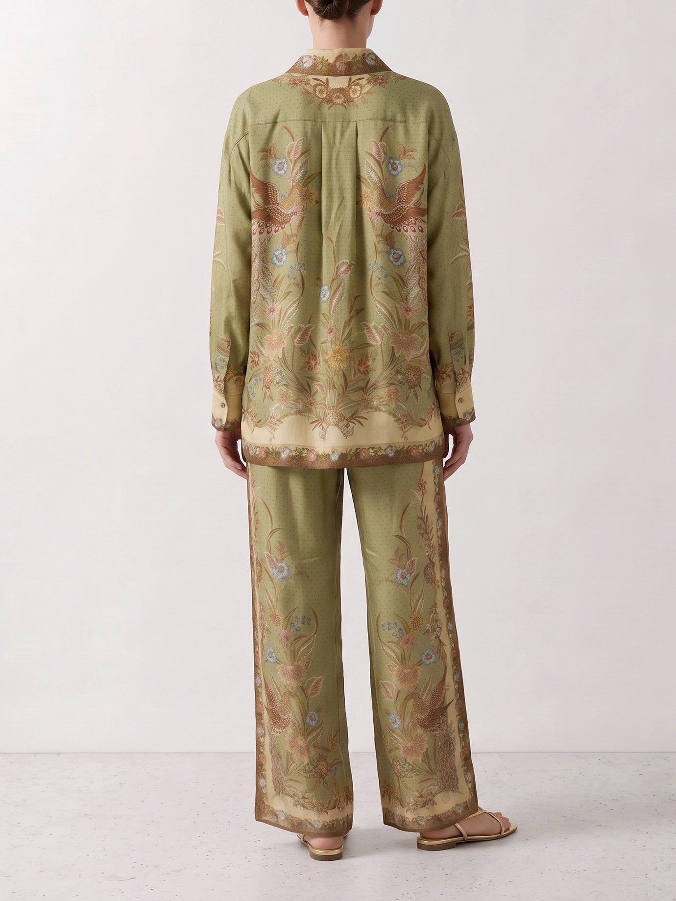 Casual shirts Floral  Green - Zimmermann Women | PDP | VIETTI Online Store | thumbnail_3
