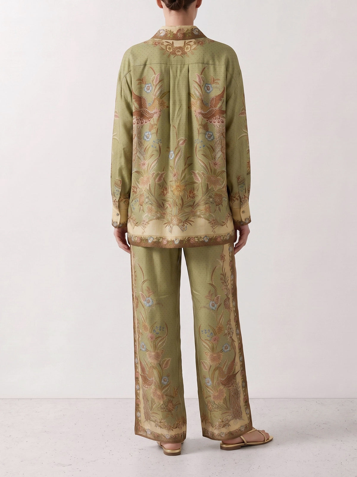 Zimmermann "Indra" Casual shirt Green - VIETTI