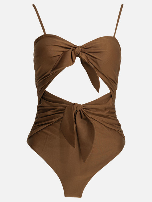 Swimsuits Solid colour  Brown - Zimmermann Women | PDP | VIETTI Online Store 
