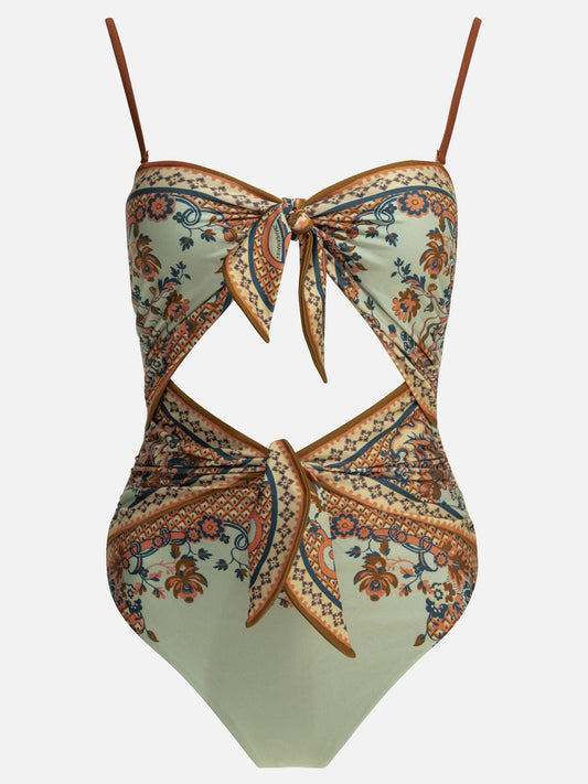 Swimsuits Paisley  Light blue - Zimmermann Women | PDP | VIETTI Online Store 
