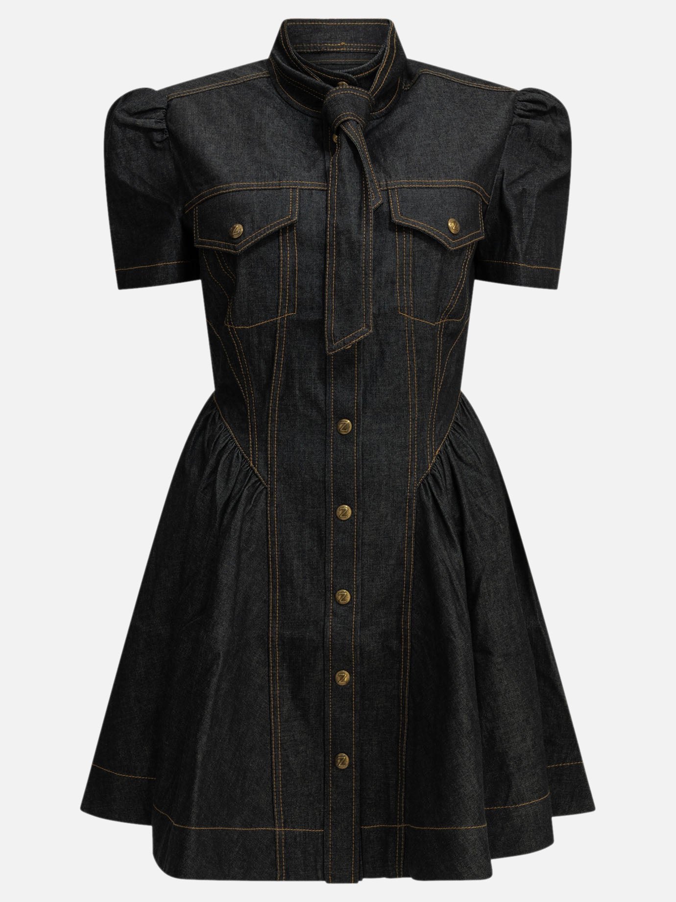 Mini dresses Solid colour  Blue - Zimmermann Women | PDP | VIETTI Online Store | thumbnail