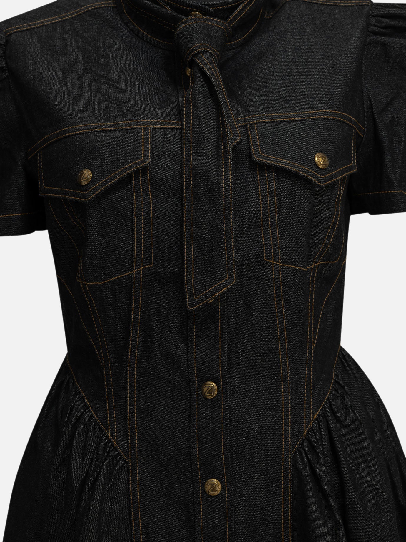 Mini dresses Solid colour  Blue - Zimmermann Women | PDP | VIETTI Online Store | thumbnail_3