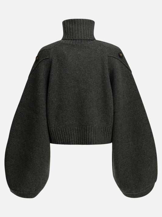 Zimmermann "Valiant" Turtleneck Sweater Grey

