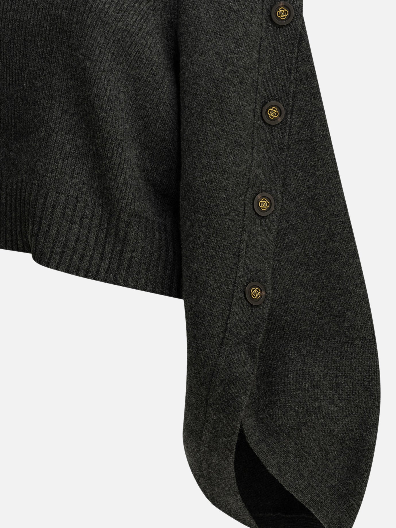 Zimmermann "Valiant" Turtleneck Sweater Grey - VIETTI