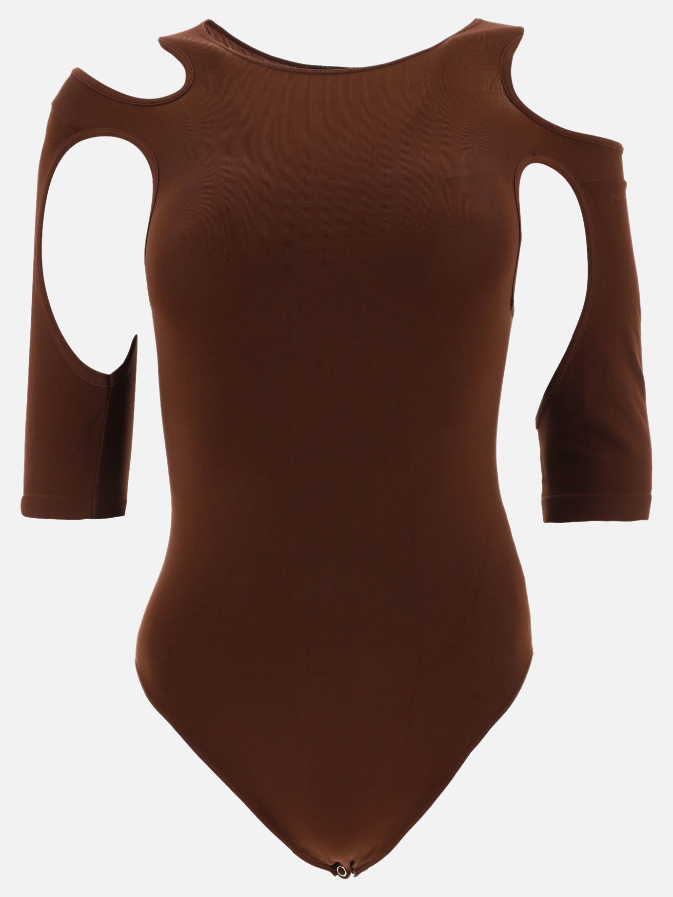 Jersey bodysuit with cut-out