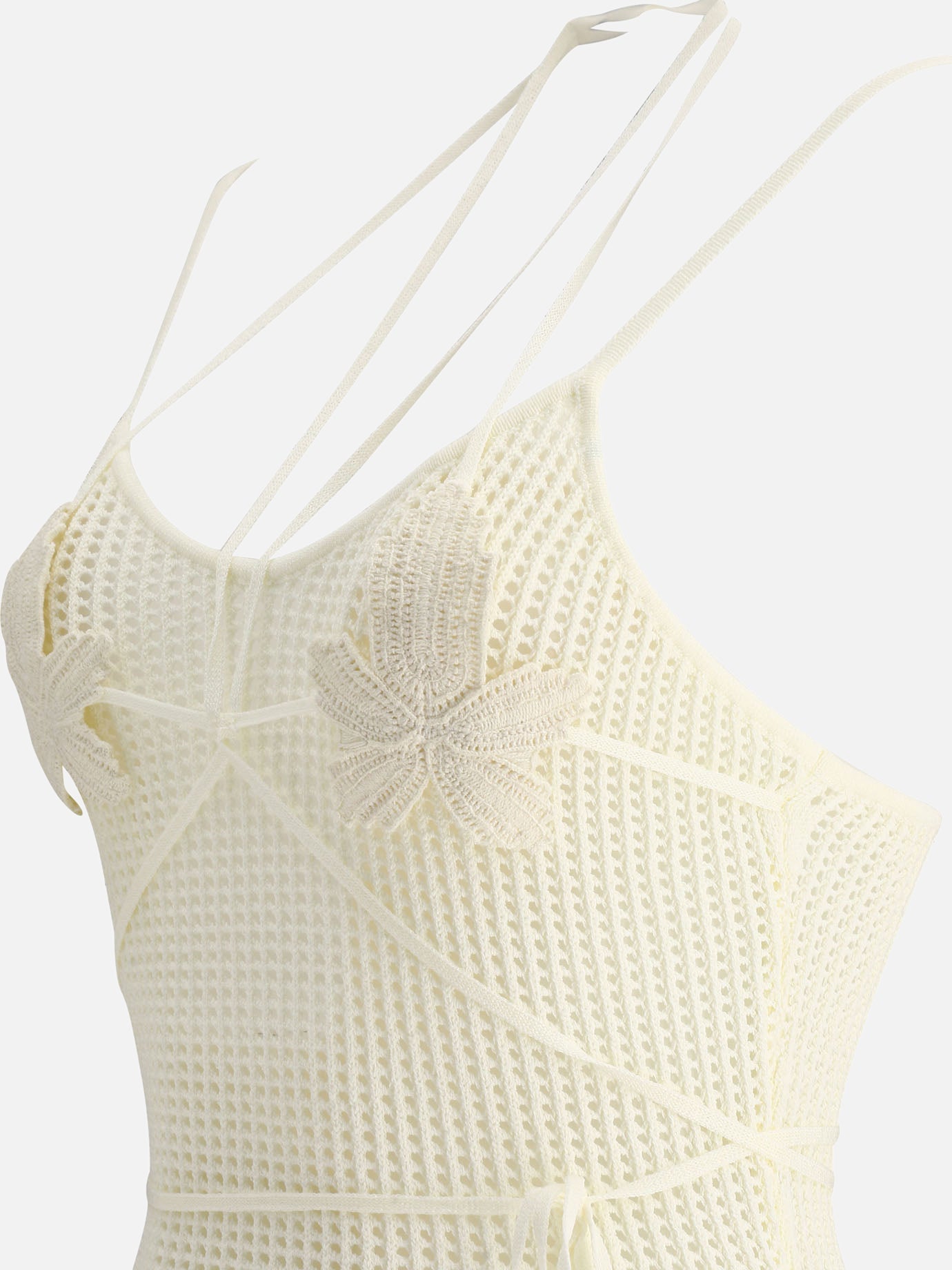 "Fishnet Knit Midi" dress