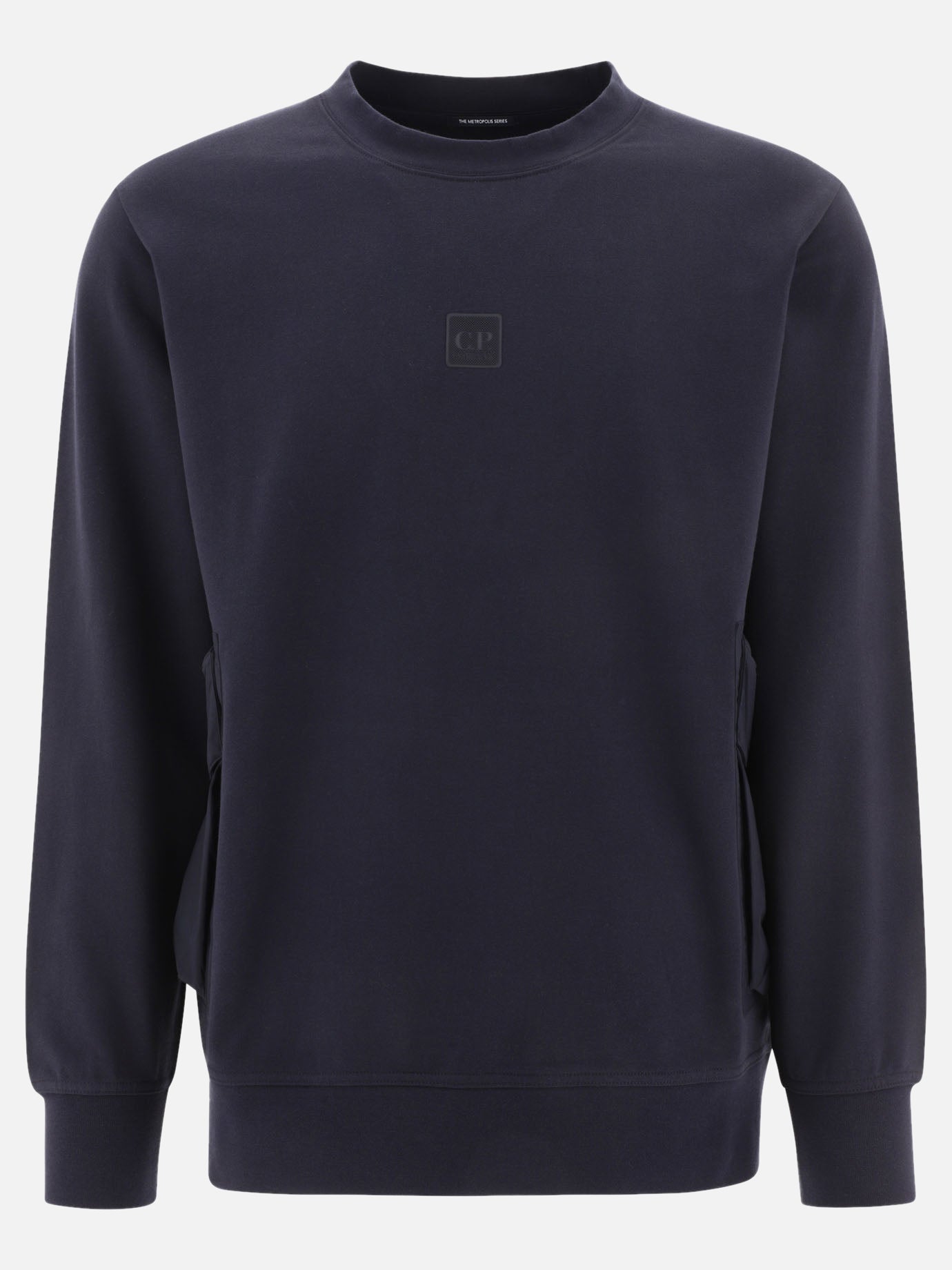 Sweatshirt with patch and cargo pockets