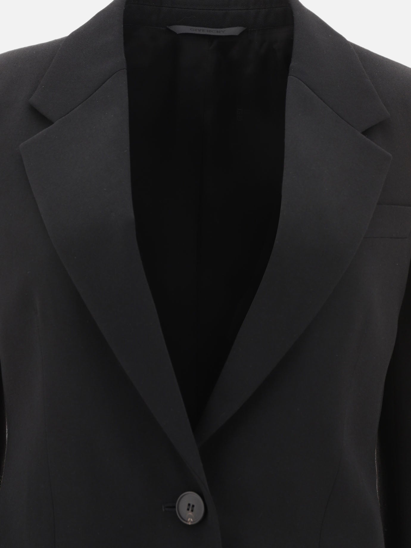 Single-breasted fitted blazer