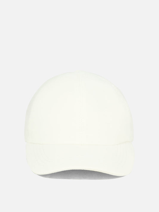 Dazzling satin and French terry baseball cap