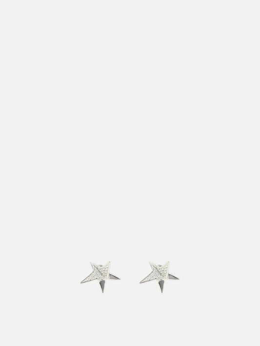 Star earrings with crystals