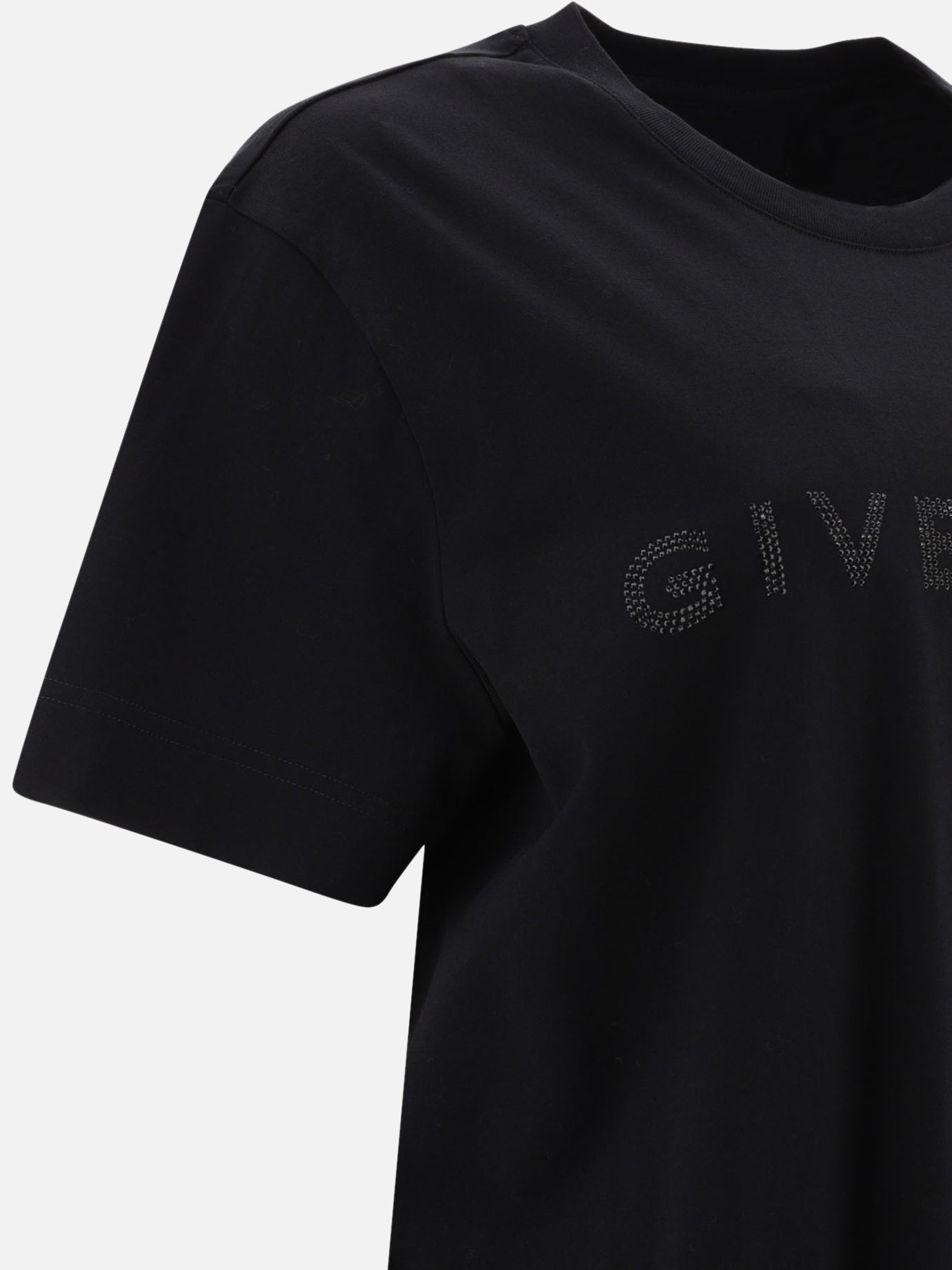 GIVENCHY t-shirt in cotton with rhinestones