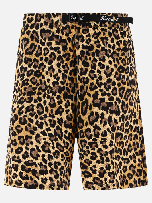 "Combed Burberry Leopard" shorts