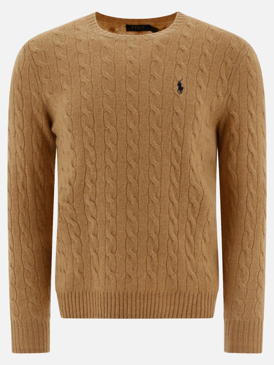 "Pony" cable-knit sweater