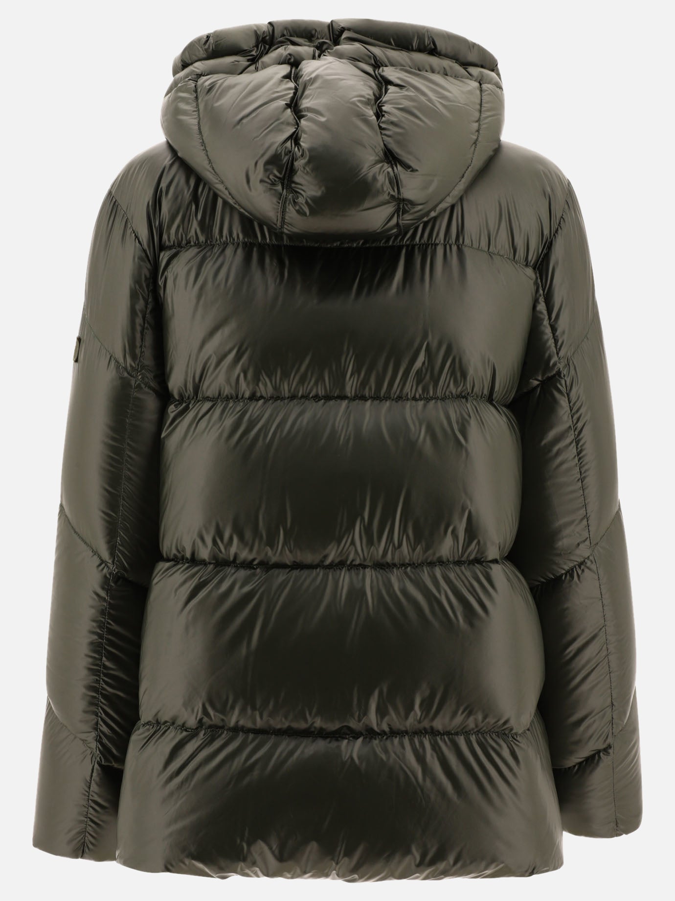 Down jacket with contrasting interior
